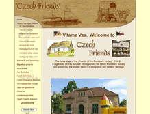 Tablet Screenshot of czechfriends.org